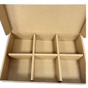 Logo personalizzato ondulato carta Kraft spedizione della posta colore marrone con inserto - Product Image 2