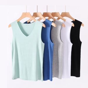 Sous-vêtements de luxe pour hommes en micromodal, extensibles, anti-humidité, t-shirts classiques, débardeurs de sport, t-shirts de compression, sous-vêtements rafraîchissants - Product Image 3