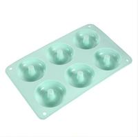 Moules à donuts en silicone perforé de qualité alimentaire pour bébés, accessoires de cuisine, moules à chocolat, moules à pâtisserie
