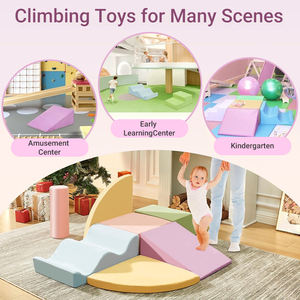 Aire de jeux intérieure commerciale Équipement de jeu souple pour enfants Aire de jeux intérieure pour enfants Aire de jeux douce avec toboggan et fosse à balles - Product Image 5