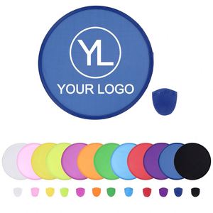 Custom Logo Outdoor Toy <b>Folding</b> Flyer Collapsible Round Nylon Flying Disc for Promotional Giveaways - Product Image 2