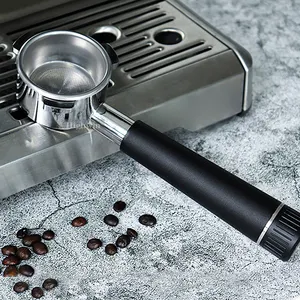 Mesin kopi, mesin kopi Espresso Barista 54mm Portafilter baja anti karat dan pegangan kayu padat