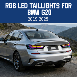 Luces Traseras LED HCMOTIONZ para <span class=keywords><strong>BMW</strong></span> G20 2019-2025 Serie 3 M340i <span class=keywords><strong>330e</strong></span> 330i M 325Li G80 M3 G28, Conjunto de Luces Traseras con Animación RGB - Product Image 2