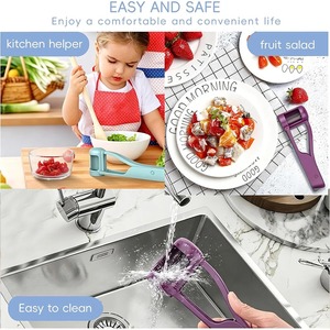 Nouvel Éplucheur Manuel Multifonctionnel pour Fruits, Coupe-Fraise et Coupe-Raisin Manuel, Outil Domestique pour Fruits et Aliments Complémentaires - Product Image 6