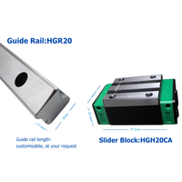 Máquinas de prensado de servicio pesado Sistema lineal de etapa de riel de guía cilíndrico de riel lineal HGR20 para prensas de alta fuerza