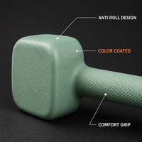 Haltères personnalisés avec revêtement coloré, haltères carrés anti-roulement, équipement de musculation, ensemble d'haltères réglables, fabricant OEM ODM