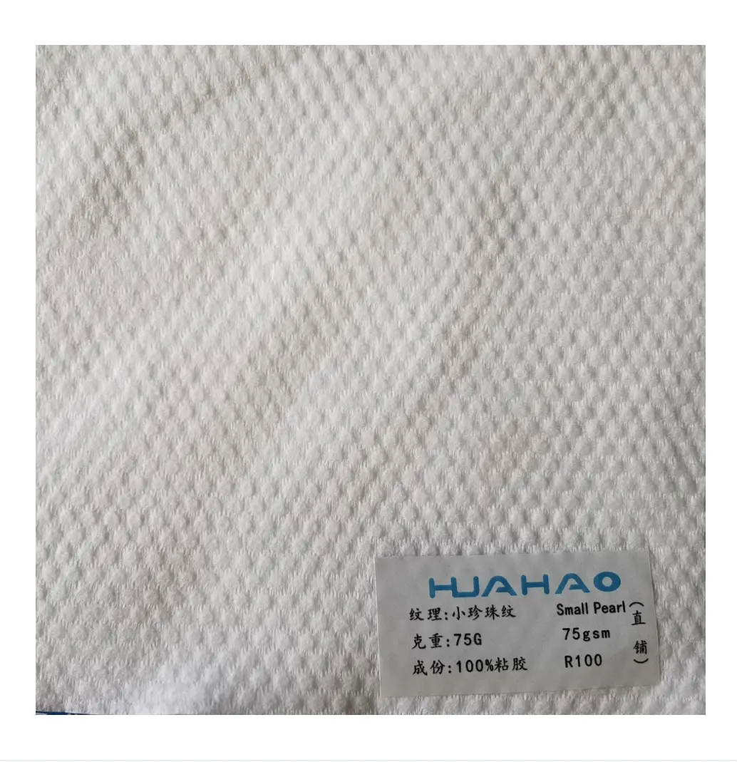 Rayon Wood Pulp Spunlance Non woven Biodegradable Plain Pattern Spunlace Nonwoven Fabric For Medical Industry