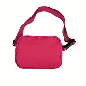 Nouvelle sacoche unisexe élégante et simple, sac banane coloré avec impression de logo, en tissu doux/coton, idéal pour les voyages quotidiens et les activités de plein air - Product Image 3