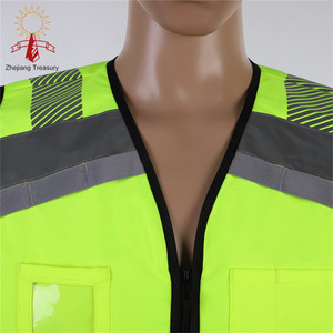 <strong>Hi</strong> <strong>Vis</strong> Reflective Safety Vests for Men <strong>Women</strong> High Visibility Vest with Pockets Mesh Fabric Construction Safety <strong>Jacket</strong> - Product Image 3