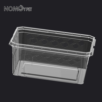 NOMOYPET Nouvelle boîte d'élevage en plastique de grande taille, haute transparence, avec un design de trous de ventilation optimisé pour les reptiles