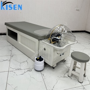Lit de lavage portable Kisen au design unique avec bassin de spa pour la tête, idéal pour salon de beauté, couleur personnalisable avec housse imperméable - Product Image 5