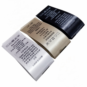 Custom <strong>Wholesale</strong> Garment <strong>Label</strong> Woven Tags <strong>Black</strong> Clothing t Shirt Number Apparel S M L XL Fabric Tag Sizes <strong>Labels</strong> Size Tag - Product Image 2