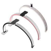 Lampe à ongles demi-lune en diamant avec clip pour téléphone Manucure Lumière de lune Protection des yeux Lampe à ongles LED UV Petite et grande taille