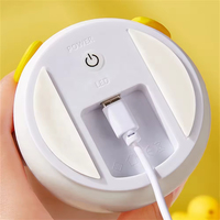 Lampe de table LED rechargeable RGB en forme de canard Kawaii, en silicone souple, pour salon, veilleuse USB pour bébés et enfants