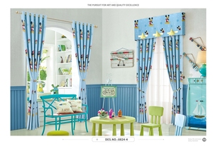 Biancheria fantasia di stampa blackout blu della tenda del fumetto <span class=keywords><strong>per</strong></span> la camera dei <span class=keywords><strong>bambini</strong></span> - Product Image 6