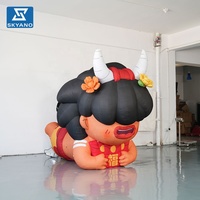 Personnage de dessin animé gonflable personnalisé pour la décoration de fête en plein air et de festival