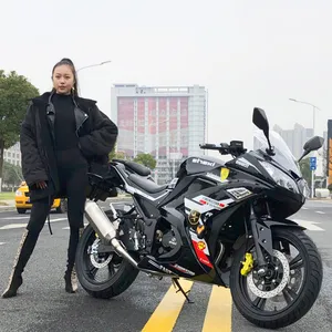 17 인치 2 실린더 물 냉각 디스크 브레이크 가솔린 헬기 오토바이 250cc/400cc Sinski e 모터 레이싱 오프로드