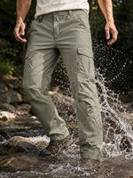 Nouveaux pantalons cargo fonctionnels pour hommes, plusieurs poches à fermeture auto-agrippante, pantalons longs décontractés à jambe droite pour sports de plein air