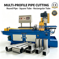 Machine de découpe automatique de tuyaux CNC, découpe des tuyaux carrés, ronds et rectangulaires sans soudure avec des finitions lisses