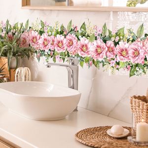 Pegatinas de Pared con Diseño de Plantas y Flores Frescas para Decoración de Sala de Estar, Dormitorio y Hogar - Product Image 1