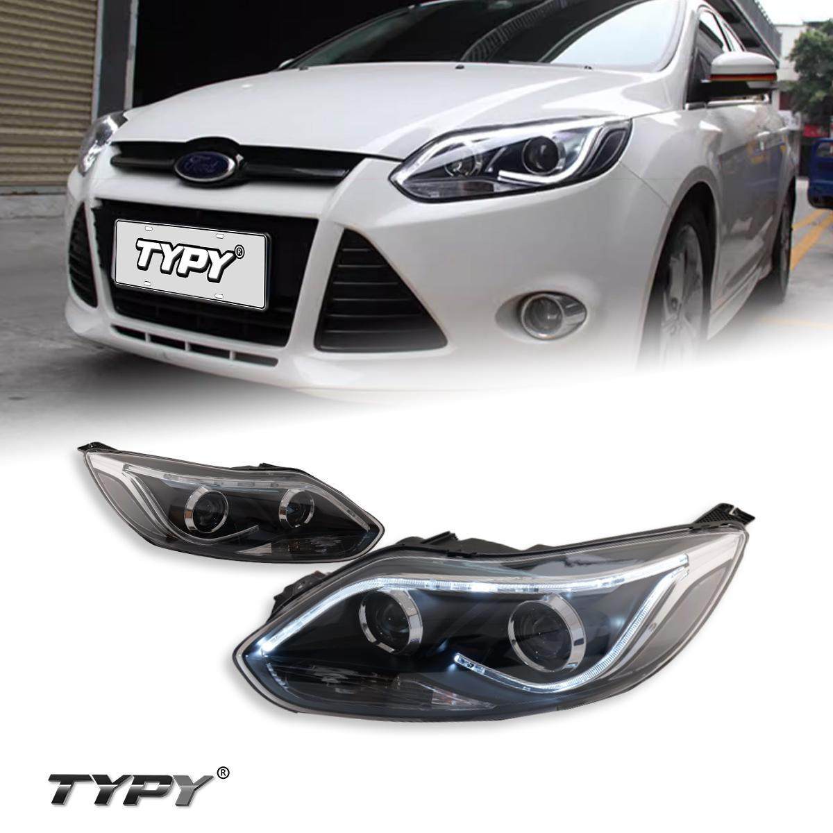 For 2012 2013 2014 Ford Focus Replacement Headlight Lamp Chrome Driver Left Side
