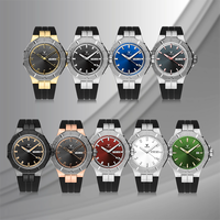 Montre sport quartz de luxe personnalisée, chronographe, bracelet en silicone, étanche, lumineuse, fabrication ODM