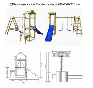 <span class=keywords><strong>Legno</strong></span> per <span class=keywords><strong>bambini</strong></span> outdoor playhouse - Product Image 5