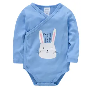 Wholesale boutique 100% cotton Korean baby clothes grow newborn toddler girls boy clothes rompers for newborn