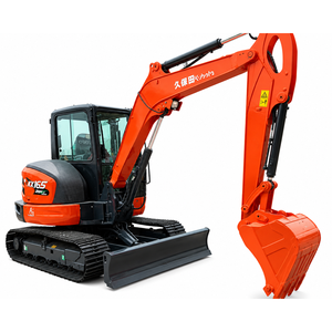 Excavatrice hydraulique Kubota KX165-5 à balayage de queue zéro, 5,5 tonnes, force de creusement de la benne de 40,1 kN, idéale pour flotte de location - Product Image 4