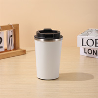 Vente en gros de gobelets de voyage en acier inoxydable personnalisés de 380 ml, anti-fuite, à double paroi, isolés sous vide, tasse à café thermique