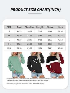 Logo personnalisé O-Neck Sweatshirt Femmes Vente en gros Respirant Pullover Tops Séchage rapide Gym Sportswear Hiver Fitness Long Fitness - Product Image 5