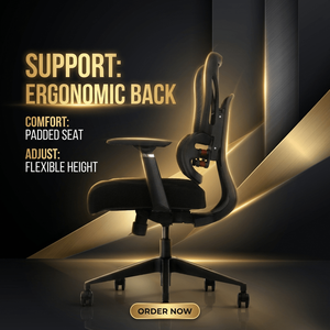 Nouvelle Chaise de Bureau Ergonomique Premium Inclinable pour Ordinateur et Jeux, en Maille, Pivotante, pour Tâches de Travail, Chaise de Direction Exécutive, Vente en Gros - Product Image 1