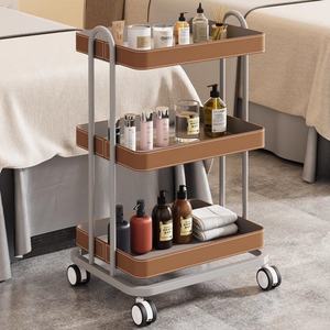 Carrito de Almacenamiento Rodante de Madera para Salón de Belleza, Peluquería, Maquillaje y Estética - Product Image 4