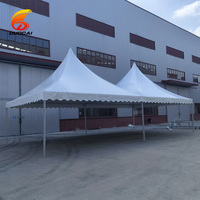 Tente Pagode 6x12m (20x40ft) pour Festival, Commerciale, Fête, Salon Professionnel Extérieur, Mariage – Étanche en PVC avec Murs en Alliage d'Aluminium
