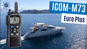 วิทยุสื่อสารทางทะเลแบบมือถือ Icom IC-M73 IC-M73 PLUS IC-M73E 6W VHF  กันน้ำระดับ IPX8 สำหรับเรือยอชท์ - Product Image 6
