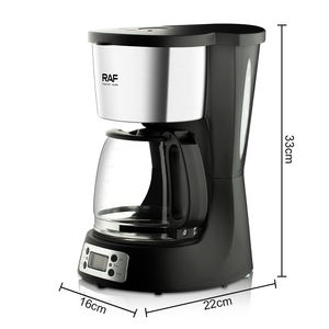 Strong Brew 1,5 L <span class=keywords><strong>Filtre</strong></span> réutilisable Anti-goutte Cafetière noire Cafetière programmable <span class=keywords><strong>avec</strong></span> fonction de maintien au chaud - Product Image 6