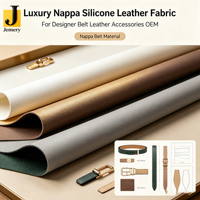 Tissu en cuir synthétique Nappa de luxe Jemery, extensible, imperméable, occultant, aspect métallique, pour décoration automobile OEM