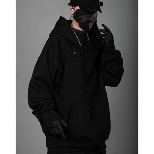 Sudadera con Capucha para Hombre FOXA, 100% Algodón, Cierre de Botones, Manga Larga, Felpa Francesa, Estilo Urbano - Product Image 5