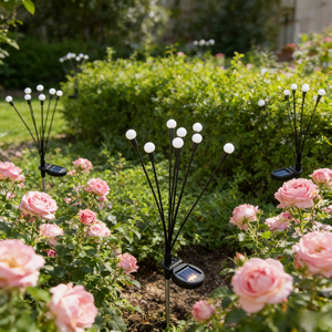 ソーラーLED蛍ライト 屋外ガーデン雰囲気 IP65防水 ステンレス鋼 モーションセンサー 360度ビーム角 - Product Image 5