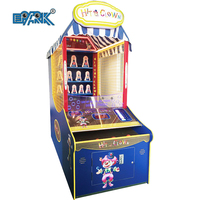 Jeu de lancer de balles de carnaval familial amusant, défi de frapper le clown, machine de jeu d'arcade de loterie