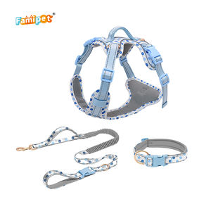 Famipet fabricante personalizado nuevo diseño ajustable accesorios para mascotas suave transpirable reflectante perro arnés y correa <span class=keywords><strong>collar</strong></span> conjunto - Product Image 5