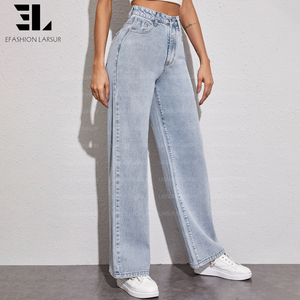 LARSUR Xintang Guangzhou China, Fabricante y Proveedor de Pantalones <span class=keywords><strong>Vaqueros</strong></span> de Mezclilla, Mayoristas, Jeans Clásicos Rectos para <span class=keywords><strong>Mujer</strong></span> - Product Image 6