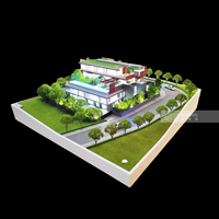 Maqueta Personalizada a Escala 1:50 de Villa en Dubái, Modelo Arquitectónico Contemporáneo de Plástico de Alta Precisión para Exhibición y Marketing Inmobiliario - Diseño de Modelos 3D