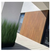 Revêtement intérieur et extérieur en composite bois-plastique 3D WPC, imperméable, écologique, résistant aux intempéries, panneau mural extérieur pour l'intimité