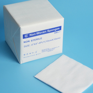 OEM Aksesori medis sekali pakai ganti 30g 40g kapas steril sekali pakai spons kasa bukan tenun untuk perawatan kulit luka - Product Image 1