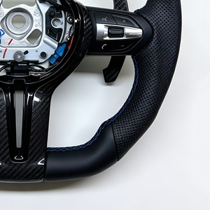 Volante in Fibra di Carbonio M Sport per BMW <span class=keywords><strong>Serie</strong></span> F07 F20 F30 F80 F10 F13 F15 F22 F25 M3 M4 M5 M6 1 <span class=keywords><strong>2</strong></span> 3 5 - Product Image 4