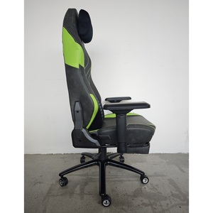 Chaise de <span class=keywords><strong>bureau</strong></span> de luxe haut de gamme pour personnes de grande taille avec accoudoirs 4D, chaise de jeu pivotante pour ordinateur <span class=keywords><strong>vert</strong></span>-noir avec repose-pieds pour grands hommes - Product Image 2