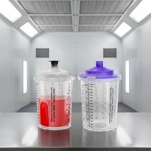 <span class=keywords><strong>Kit</strong></span> de <span class=keywords><strong>pistolet</strong></span> de pulvérisation sans visière avec gobelet visualisé de 650 cc pour la réparation automobile, la retouche et l'utilisation en atelier de <span class=keywords><strong>carrosserie</strong></span> - Product Image 1