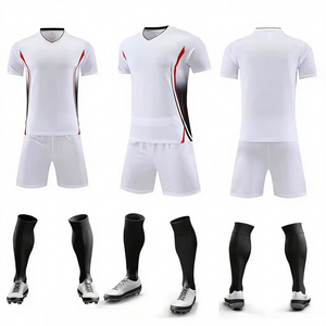 Camiseta de fútbol <span class=keywords><strong>retro</strong></span> personalizada de calidad superior Conjunto barato de seis agujas estirable de cuatro agujas - Product Image 5