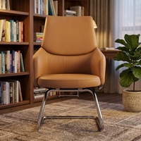 Chaises pour visiteurs Boss Manager Executive Luxury Contemporary Brown Leather Meeting Popular Conference Office boss Plus